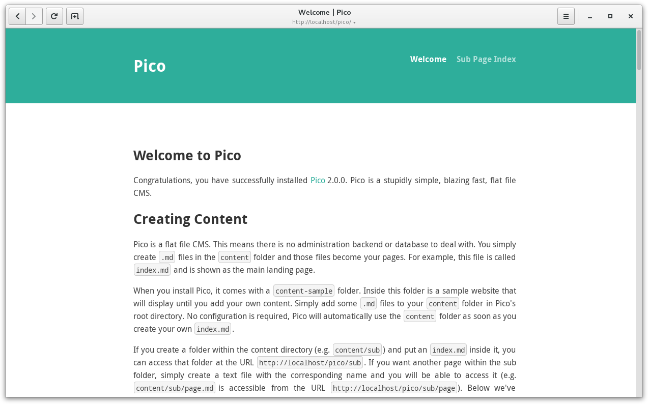 Pico Screenshot