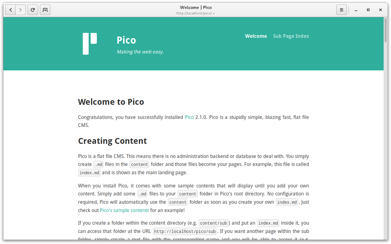 Pico Screenshot